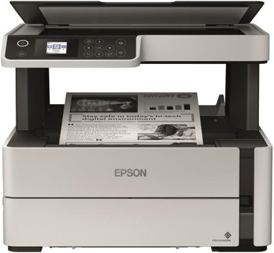 Epson EcoTank ET-M2140, svart/vit skrivare + scanner + kopiator, 20 ppm ISO, duplex, 1200x2400 dpi scanner, USB#3