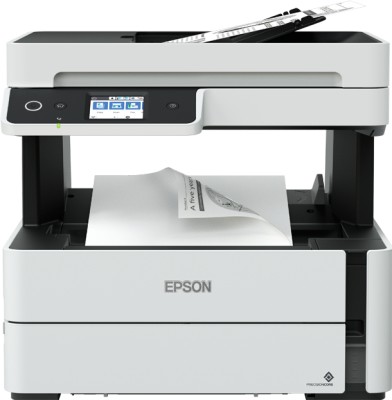 Epson EcoTank ET-M3180, svart/vit skrivare + scanner + kopiator + fax, 20 ppm ISO, duplex, arkmatare, 1200x2400 dpi scanner, USB/LAN/WiFi