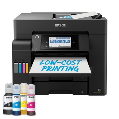 Epson EcoTank ET-5805, skrivare + scanner + kopiator + fax, 25/12 ppm ISO, 1200x2400 dpi scanner, display, ADF, AirPrint, USB/LAN/WiFi#1