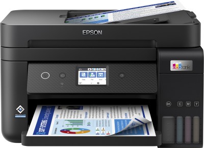 Epson EcoTank ET-4850, skrivare + scanner + kopiator + fax, 15,5/5 ppm ISO, 1200x2400 dpi scanner, duplex, display, AirPrint, USB/LAN/WiFi