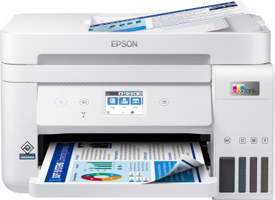 Epson EcoTank ET-4856, skrivare + scanner + kopiator + fax, 15/5 ppm ISO, 1200x2400 dpi scanner, duplex, display, AirPrint, USB/LAN/WiFi