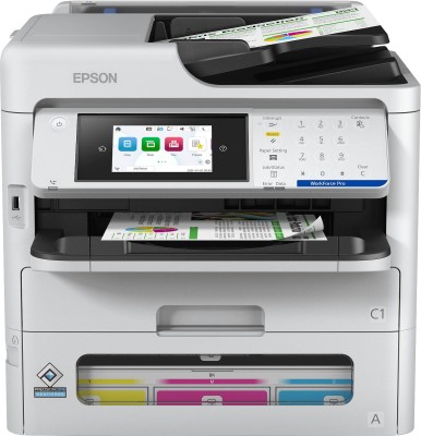 Epson WorkForce Pro EM-C800RDWF, skrivare + scanner + kopiator + fax, 35/35 ppm ISO, 1200x2400 dpi scanner, duplex, AirPrint, USB/LAN/WiFi