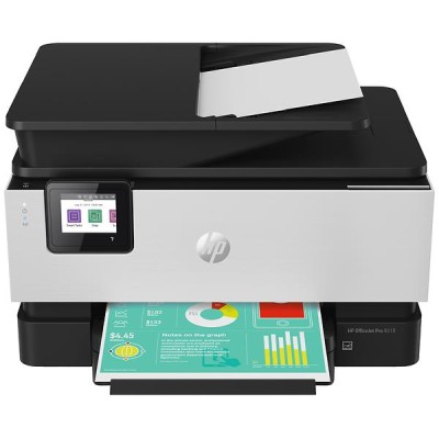 HP OfficeJet Pro 9019 All-in-One, skrivare + scanner + kopiator + fax, 9/6 ppm, 1200 dpi scanner, duplex, display, AirPrint, USB/LAN/WiFi