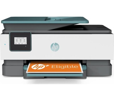 HP OfficeJet 8015e All-in-One, skrivare + scanner + kopiator, 18/10 ppm, 1200 dpi scanner, duplex, display, AirPrint, USB/WiFi