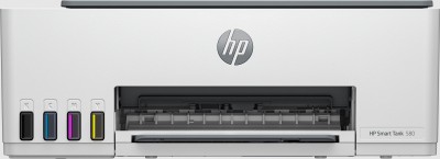 HP Smart Tank 580, skrivare + scanner + kopiator, 12/5 ppm ISO,1200x1200 dpi scanner, AirPrint, USB/WiFi/Bluetooth