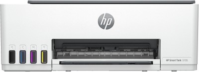 HP Smart Tank 5105 All-in-One, skrivare + scanner + kopiator, 12/5 ppm, 1200x1200 dpi scanner, AirPrint, USB/WiFi/Bluetooth