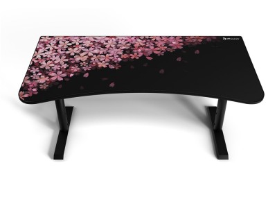 Arozzi Arena Gaming Desk Flower, höjdjusterbart, heltäckande musmatta med bild#2