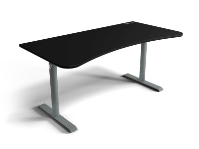 Arozzi Arena Gaming Desk Frozen Grey Black, höjdjusterbart, heltäckande musmatta#3