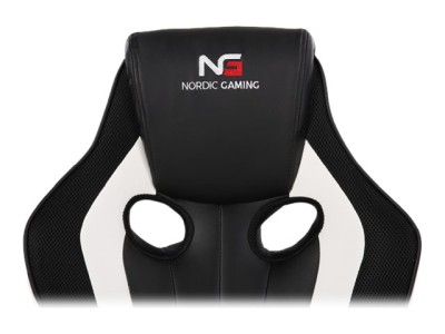 Nordic Gaming Challenger Gaming Chair - Svart/Vit#4