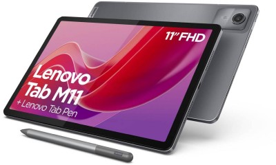 Lenovo Tablet M11 WiFi, 11" 1920x1200 IPS, 128 GB, GPS, Android, inkl. penna - Grå