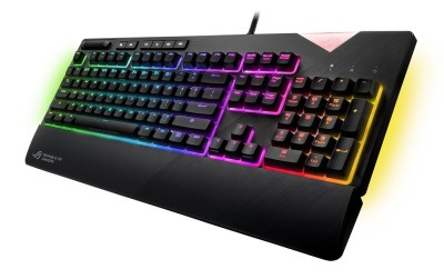 Asus ROG Strix Flare RGB Gaming Keyboard, Cherry MX Red, Aura RGB bakbelysning, USB, nordiskt - Svart#1