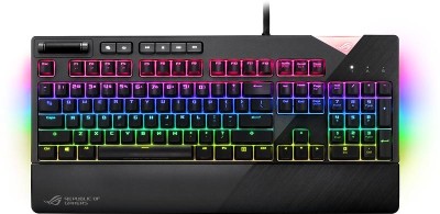 Asus ROG Strix Flare RGB Gaming Keyboard, Cherry MX Red, Aura RGB bakbelysning, USB, nordiskt - Svart#3