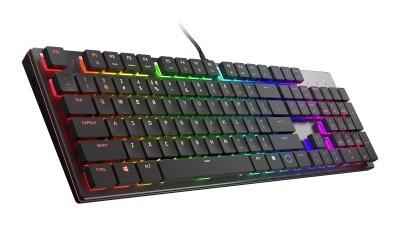 Cooler Master SK650, Cherry MX Low Profile RGB, USB, nordiskt - Svart#1