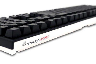 Ducky One 2 Backlit, Cherry MX Blue, White LED, USB-C, nordiskt - Vit/Svart#2