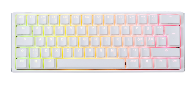 Ducky One 3 Mini Pure White 60%, RGB, Cherry MX Blue - Vit