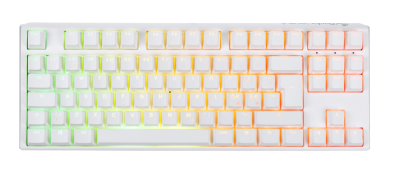 Ducky One 3 TKL Pure White, RGB, Cherry MX Silver - Vit#1