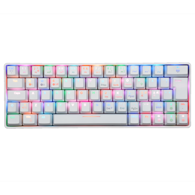 Fourze GK60 Gaming Keyboard 60%, USB-C/Bluetooth, RGB - Vit#2