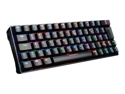 Fourze GK60 Gaming Keyboard 60%, USB-C/Bluetooth, engelsk, RGB - Svart