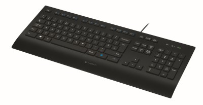 Logitech Corded Keyboard K280e, spillsäkert, USB, nordiskt - Svart
