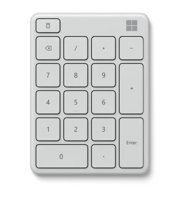 Microsoft Number Pad, Bluetooth - Glaciärblå