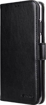 Plånboksfodral Melkco, 3 kortplatser, soft touch, Samsung Galaxy Xcover Pro - Svart