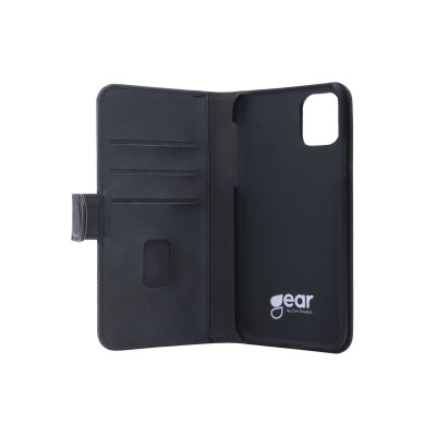 Plånboksfodral GEAR iPhone 11, 2-in-1 magnetskal, 3 kortfack - Svart#3