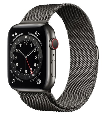 Apple watch series 6 44mm stainless steel 2024 (black)