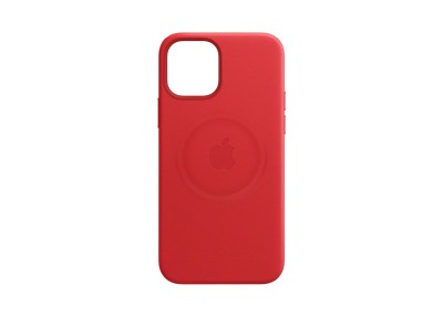 Apple läderfodral med MagSafe till iPhone 12 mini - (PRODUCT)RED#2