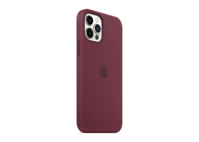 Apple silikonskal med MagSafe till iPhone 12 och iPhone 12 Pro - Plommon#1