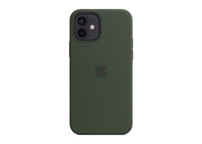 Apple silikonskal med MagSafe till iPhone 12 och iPhone 12 Pro - Cyperngrön#1