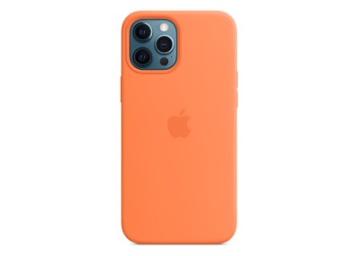 Apple silikonskal med MagSafe till iPhone 12 Pro Max - Kumquat