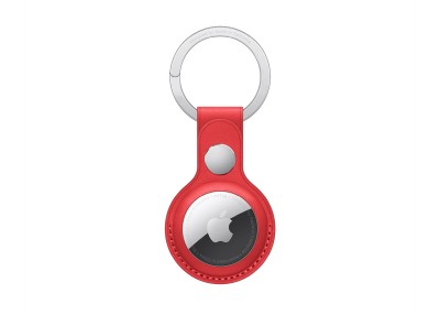 Apple AirTag Lädernyckelring - (PRODUCT)RED