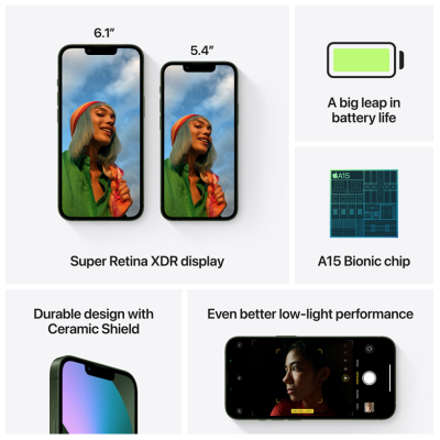 Apple iPhone 13 mini 128 GB - Grön#7