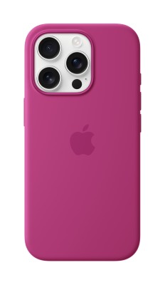 Apple silikonskal med MagSafe till iPhone 16 Pro - Fuchsia#1