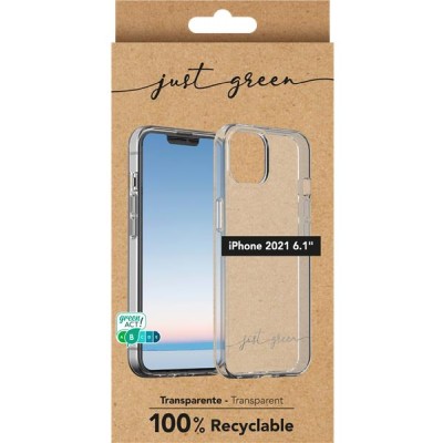 Skal Bigben iPhone 13 Just Green Recyclable Case Transparent#5