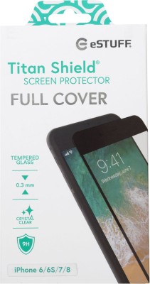 Skärmskydd eSTUFF Titan Shield Full Cover, iPhone 6/6S/7/8 - Svart