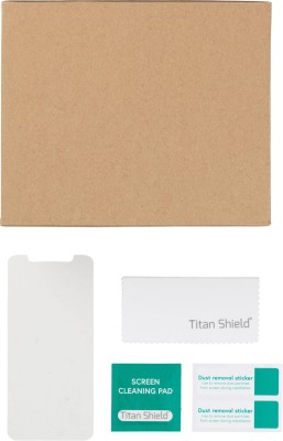Skärmskydd eSTUFF Titan Shield Clear Glass, iPhone 12/12 Pro, bulk, inkl. montering