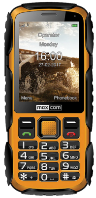 Maxcom Strong MM920, Dual SIM, 16MB RAM, gul/svart