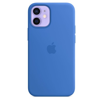 Apple silikonskal med MagSafe till iPhone 12 mini - Capri Blue