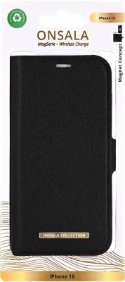 Plånboksfodral ONSALA Eco Wallet 2 card Recycled MagSeries iPhone 16 - Svart#4