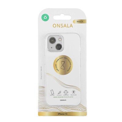 Skal ONSALA Back Recycled Clear Case TPU iPhone 15#2