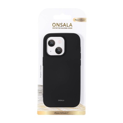 Skal ONSALA Backcover Silicone iPhone 14 Pro - Svart#2