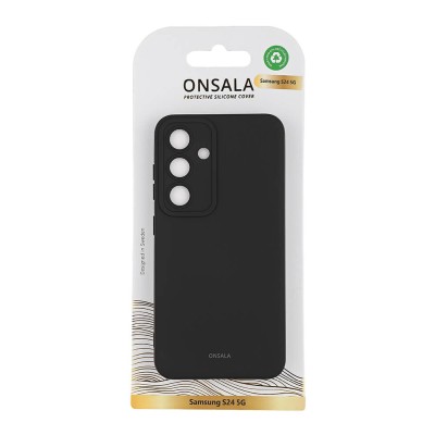 Skal ONSALA Backcover Silicone Samsung S24 - Svart#1