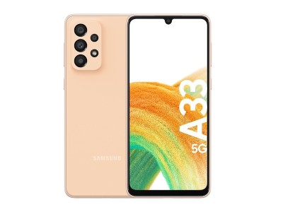 Samsung Galaxy A33 5G 128 GB, 6.4", 48/8/5/2/13 Mpixel kamera, IP67, Dual SIM, MicroSD, Android - Awesome Peach#1