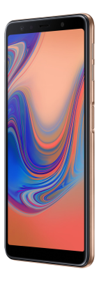 Samsung Galaxy A7 (2018), 64 GB, 6", 24/5/8 Mpixel, MicroSD, Dual SIM, Android 8 - Guld