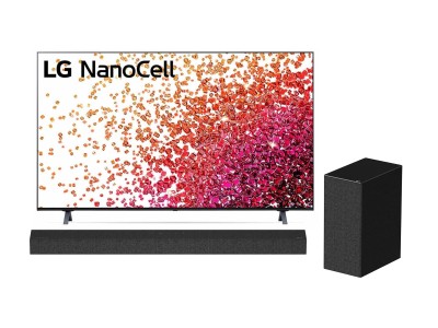 55" LG Nanocell 55NANO75 Smart-TV, UHD/4K, WebOS inkl. LG soundbar SP7 med subwoofer#1