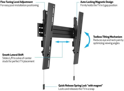 Väggfäste Multibrackets M VESA Wallmount Super Slim Tilt 400 MAX, 32-55", upp till 35 kg#4