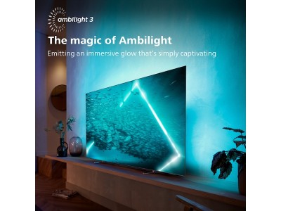 55" Philips 55OLED707/12 OLED Smart-TV, UHD/4K, 120Hz Gaming TV, Android, 3-sidig Ambilight#3