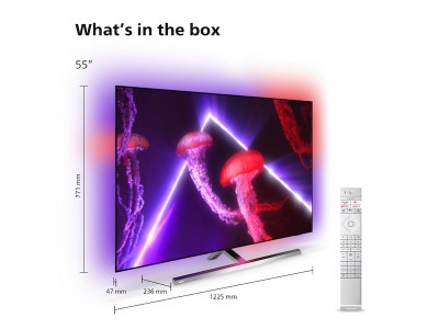 55" Philips 55OLED807/12 OLED Smart-TV, UHD/4K, 120Hz Gaming TV, Android, 4-sidig Ambilight#2