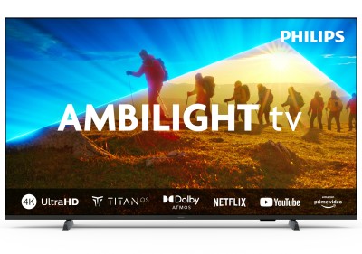 43" Philips PUS8009 Smart-TV, UHD/4K, HDR10+, Titan OS, 3-sidig Ambilight